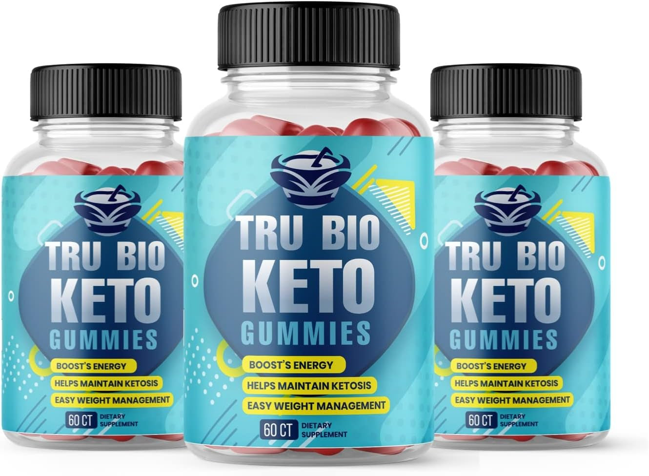 Zonata Tru Bio Keto Gummies, Trubio ACV Gummies, 180 Gummies (Pack of 3)