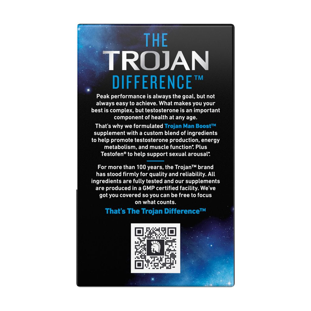 TROJAN Man Boost Supplement - 60 Count