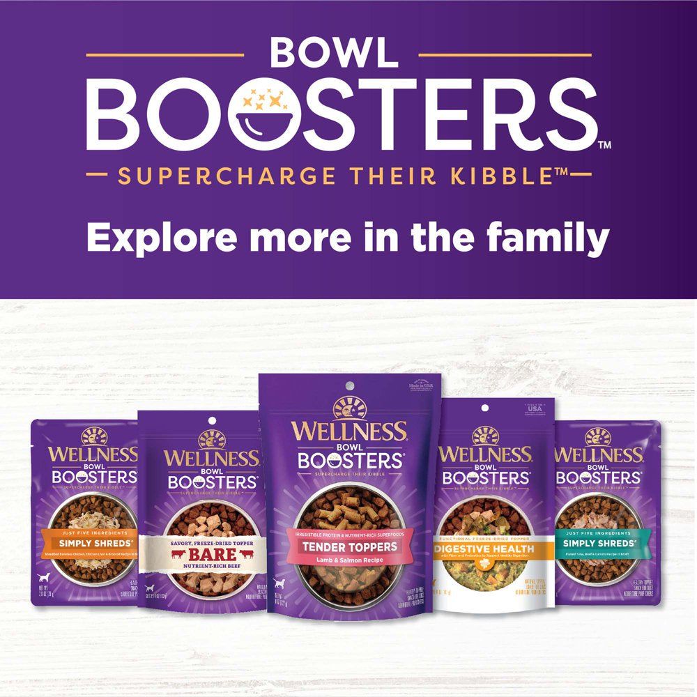 Wellness Bowl Boosters BARE Dog Food Topper, Freeze Dried Beef, 4-Ounce Bag