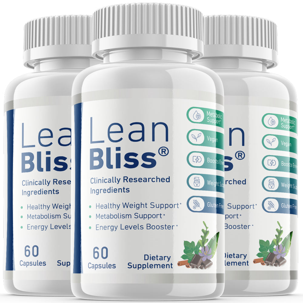 (3 Pack) Lean Bliss - Keto Weight Loss Formula - Energy & Focus Boosting Dietary Supplements for Weight Management & Metabolism - Advanced Fat Burn Raspberry Ketones Pills - 180 Capsules