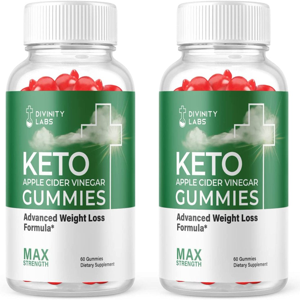 (2 Pack) Divinity Labs Keto ACV Gummies - Supplement for Weight Loss - Energy & Focus Boosting Dietary Supplements for Weight Management & Metabolism - Fat Burn - 120 Gummies