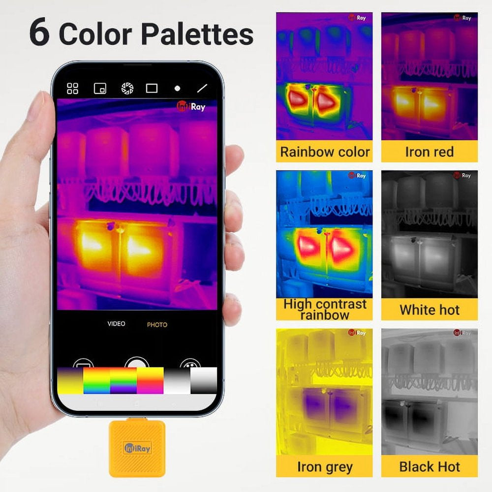 Infiray T2S plus Infrared Thermal Imaging Camera Industrial Circuit Board Floor Detection Thermal Imager for Phone