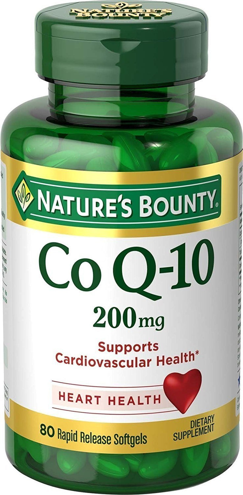 Nature'S Bounty Co Q-12 200Mg Supports Cardiovascular Health, 80 Ct, 3 Pack