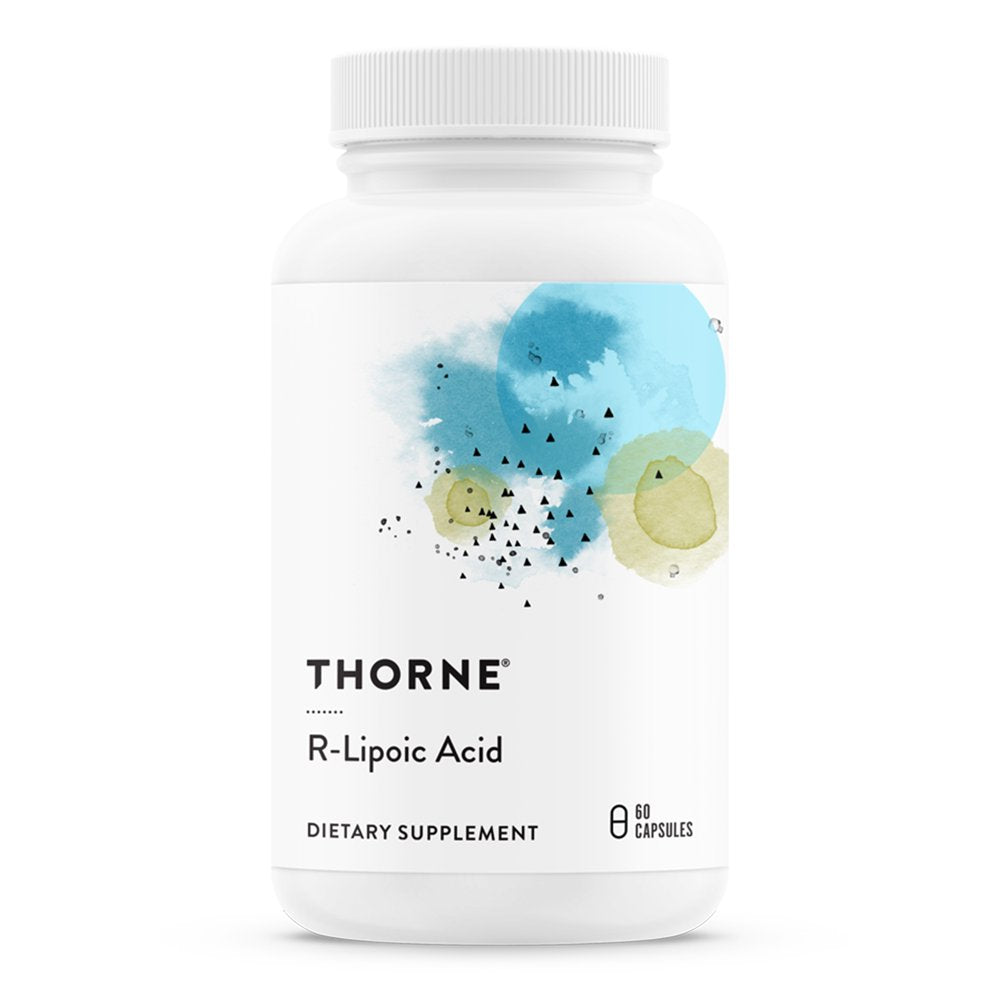 Thorne R-Lipoic Acid, Alpha-Lipoic Acid (ALA) for Antioxidant Support, 60 Capsules