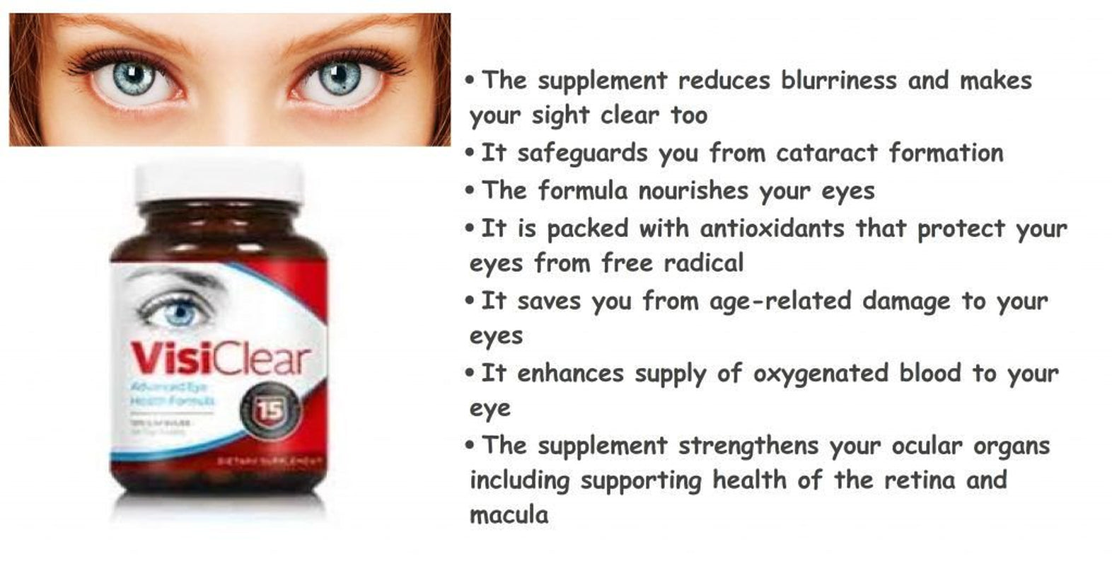 (5 Pack) Visiclear - New Advanced Revolutionary Eye Health Matrix Formula - Supports Healthy Vision - Supplement for Eyes Sight - 300 Capsules