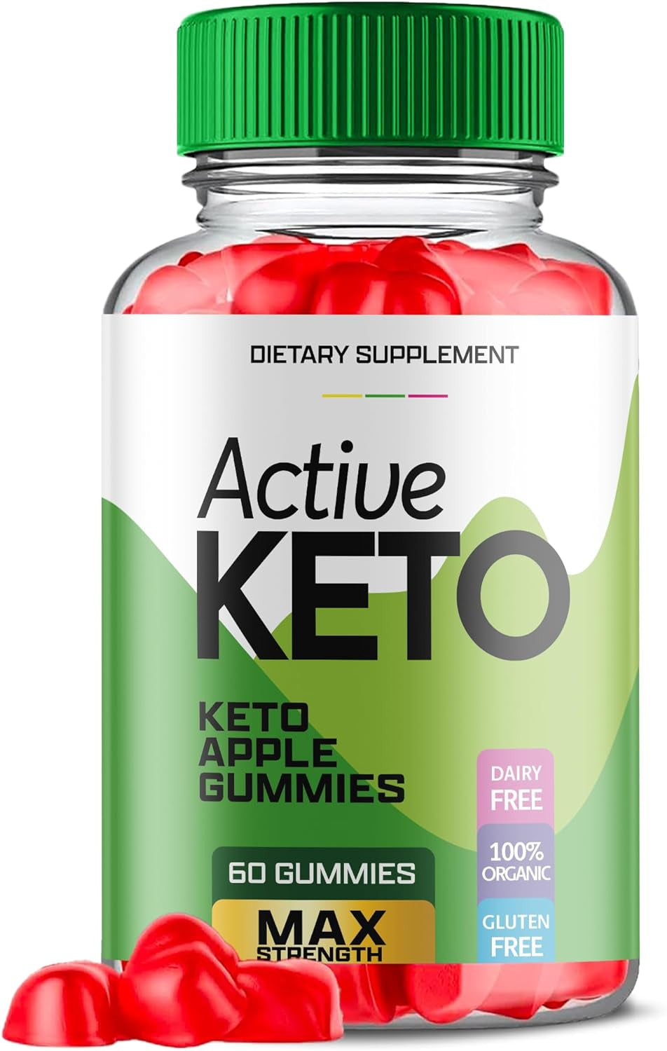 Active Keto ACV Gummies - Active Keto Gummies with Apple Cider Vinegar, Active Keto Gummies with ACV for Ketosis - Vegan, Non GMO - Advanced Formula Ketogenic (60 Gummies)