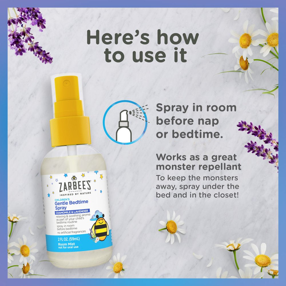 Zarbee'S Gentle Bedtime Room Spray - Calming Chamomile & Lavender, 2Oz