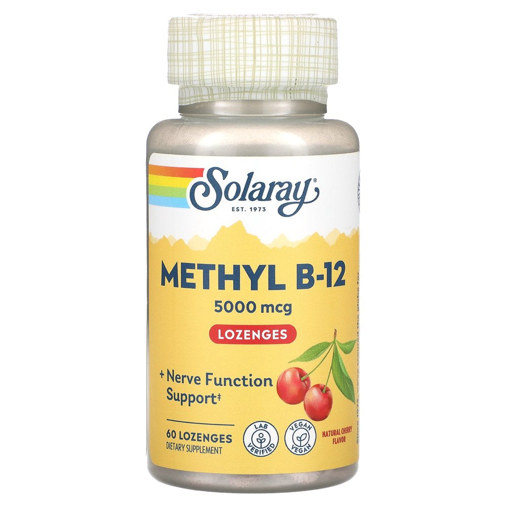 Solaray - Methyl B12 Cherry 5000 Mcg. - 60 Lozenges