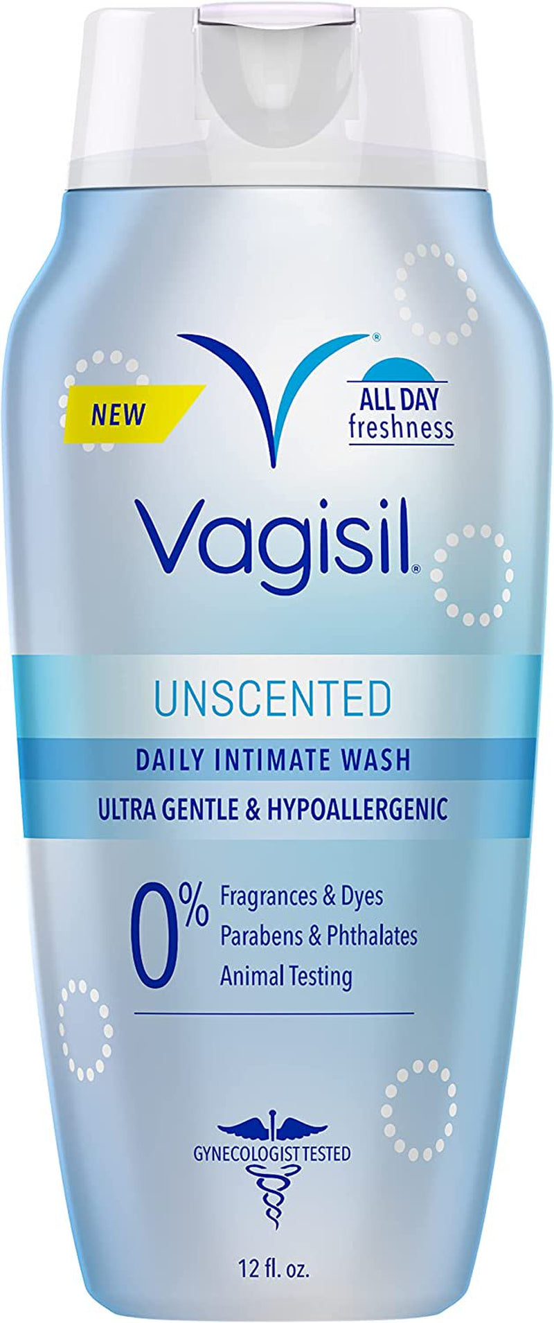 Vagisil Unscented Daily Intimate Vaginal Feminine Wash, 12 Fl Oz, 1 Pack