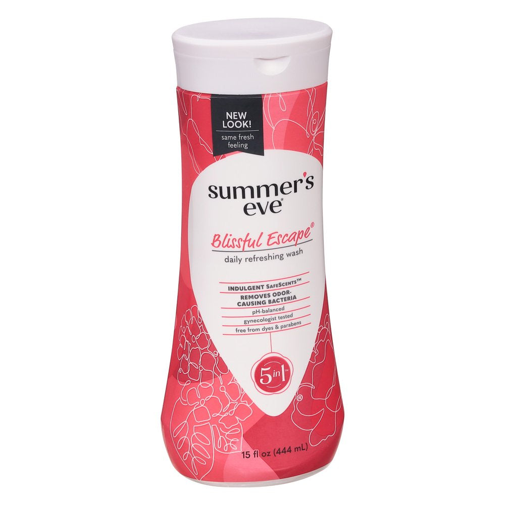 Summer’S Eve Blissful Escape Daily Feminine Wash, Removes Odor, Ph Balanced, 15 Fl Oz