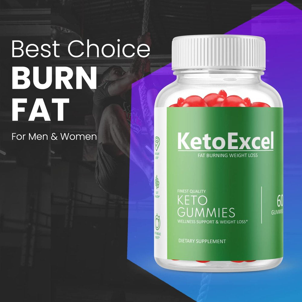 (1 Pack) Keto Excel ACV Gummies - Supplement for Weight Loss - Energy & Focus Boosting Dietary Supplements for Weight Management & Metabolism - Fat Burn - 60 Gummies