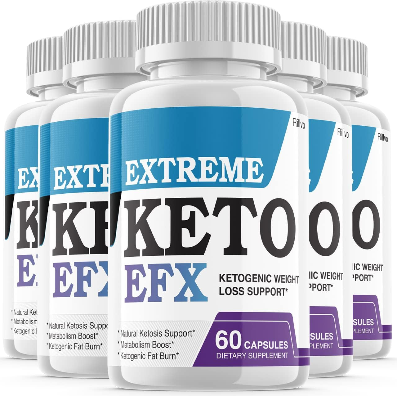 (5 Pack) Keto EFX Pills Advanced Ketogenic Formula (300 Capsules)