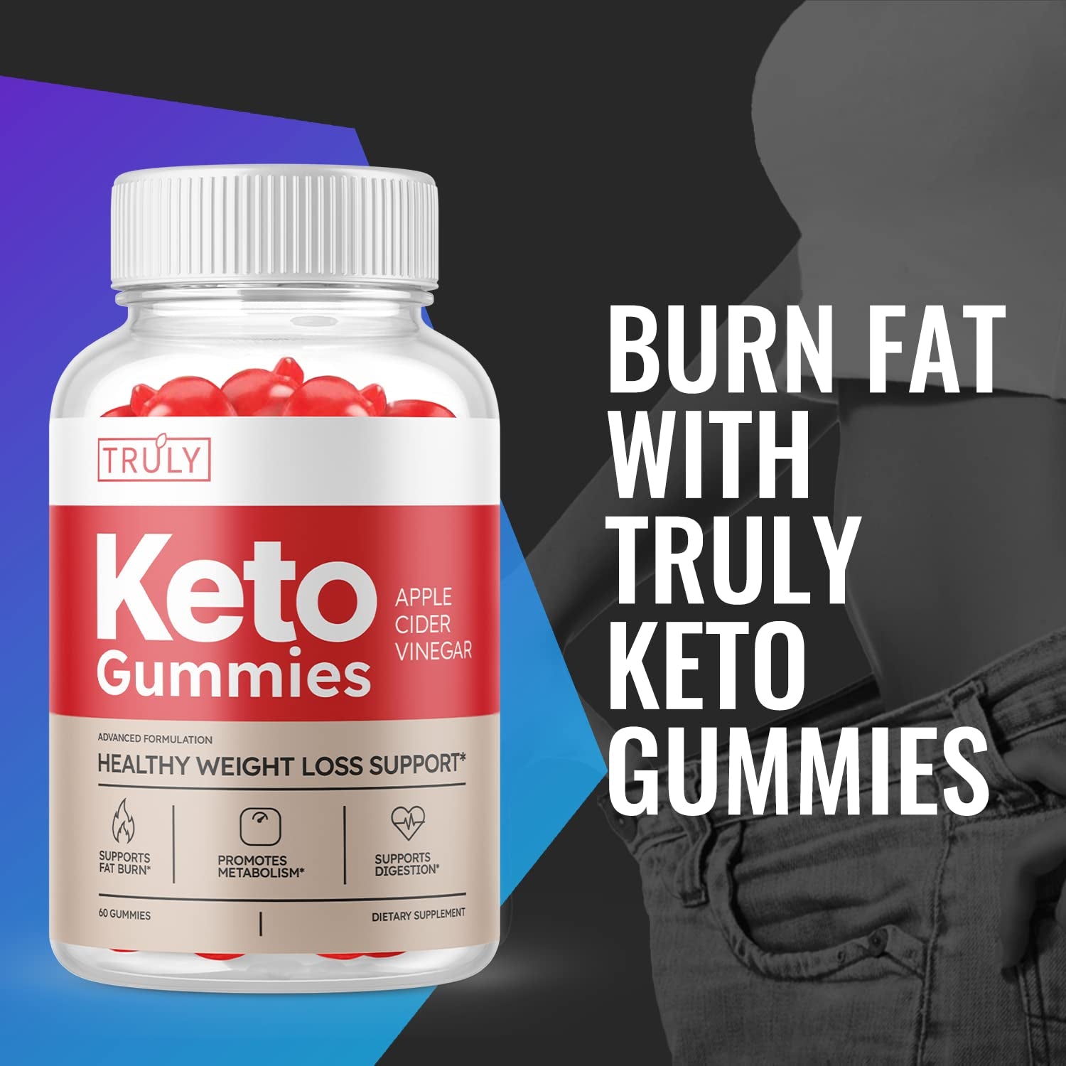 Truly Keto Gummies, Truly Keto ACV Gummies (3 Pack)