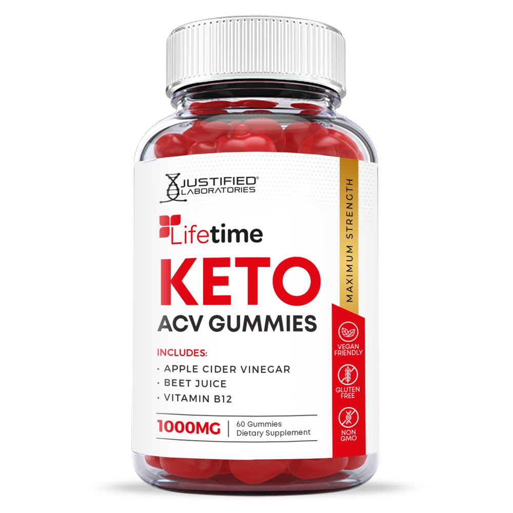 (5 Pack) Lifetime Keto ACV Gummies 1000MG Dietary Supplement 300 Gummys