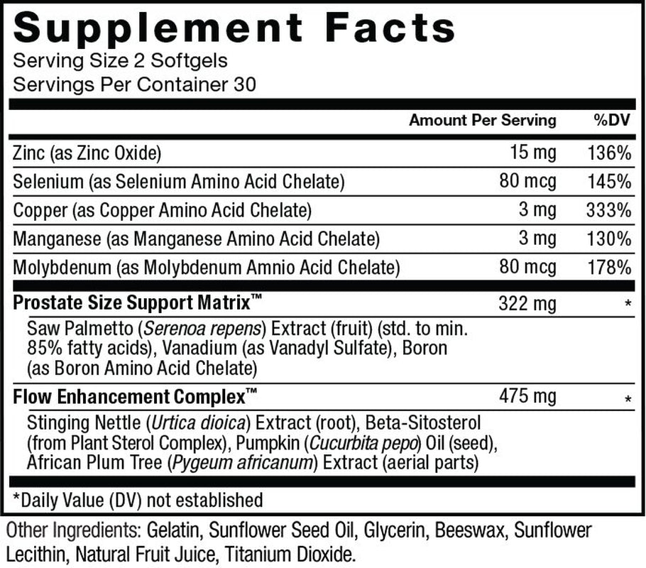 Force Factor Prostate Saw Palmetto and Beta Sitosterol Supplement for Men, Prostate Health Support, Prostate Size Support, Urinary Relief, Bladder Control, Reduce Nighttime Urination, 60 Softgels