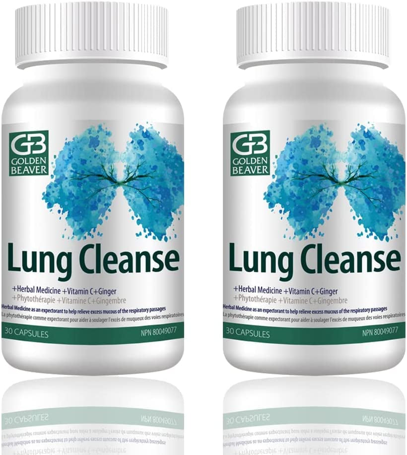 Whaazzpop GB Golden Beaver® Lung Cleanse - Effective Agent to the People at Risk or Challenged by Viral Infection, Smoking, COPD, Pollution-7 Nature Ingredients. (2)