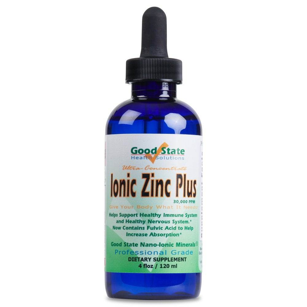 Good State Liquid Ionic Zinc plus - Ultra Concentrate (10 Drops Equal 15 Mg - 200 Servings per Bottle) …