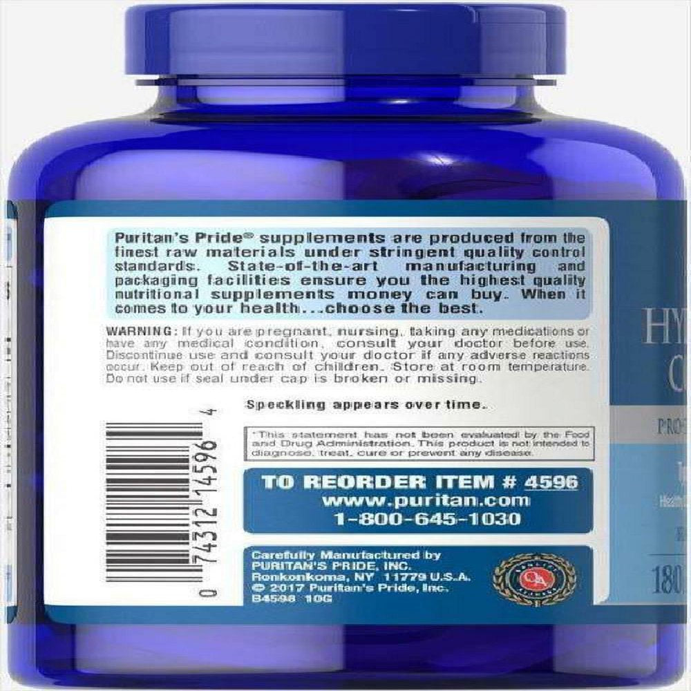 Puritan'S Pride Hydrolyzed Collagen 1000 Mg - 180 Caplets Protein Supplement (2 PACK)