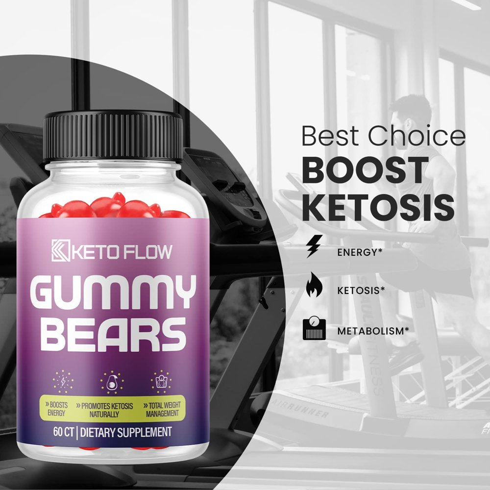 (2 Pack) Keto Flow Gummies - Supplement for Weight Loss - Energy & Focus Boosting Dietary Supplements for Weight Management & Metabolism - Fat Burn - 120 Gummies