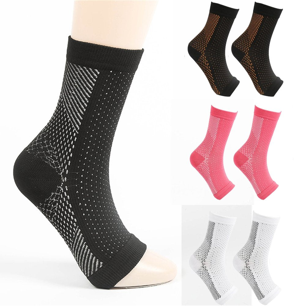 4Pair Soothe Compression Socks Neuropathy Socks Relief Socks for Neuropathy Pain Men Women(Multicolor,S/M)