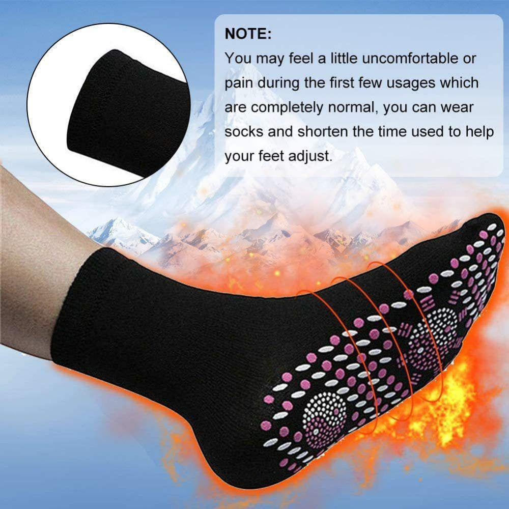 Clearance!1Pair Heated Socks for Men/Women, Outdoor Feet Warmer Socks, Anti-Freezing, for Winter Riding Camping Hiking Skiing