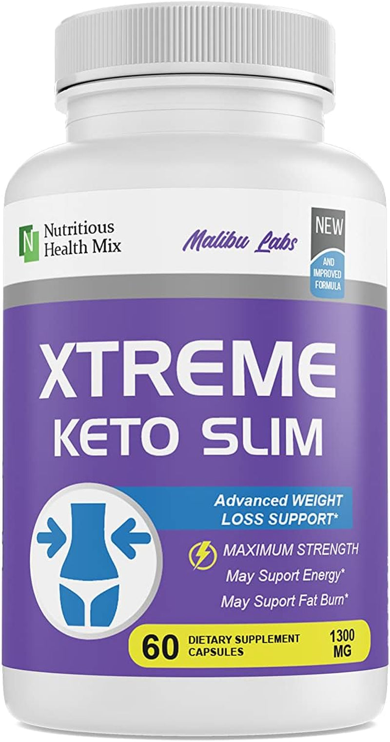 Xtreme Keto, Advanced Ketogenic Pill Shark Formula 1300 MG, Made in the USA, (1 Bottle Pack), 30 Day Supply Tank