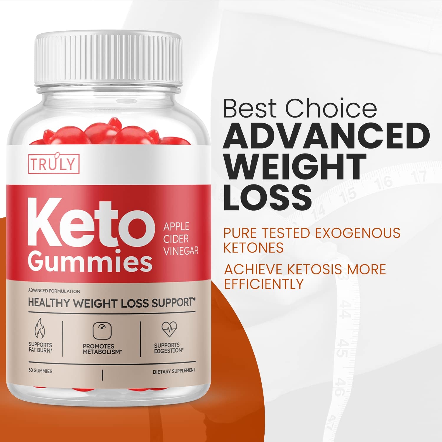 Truly Keto Gummies, Truly Keto ACV Gummies (3 Pack)