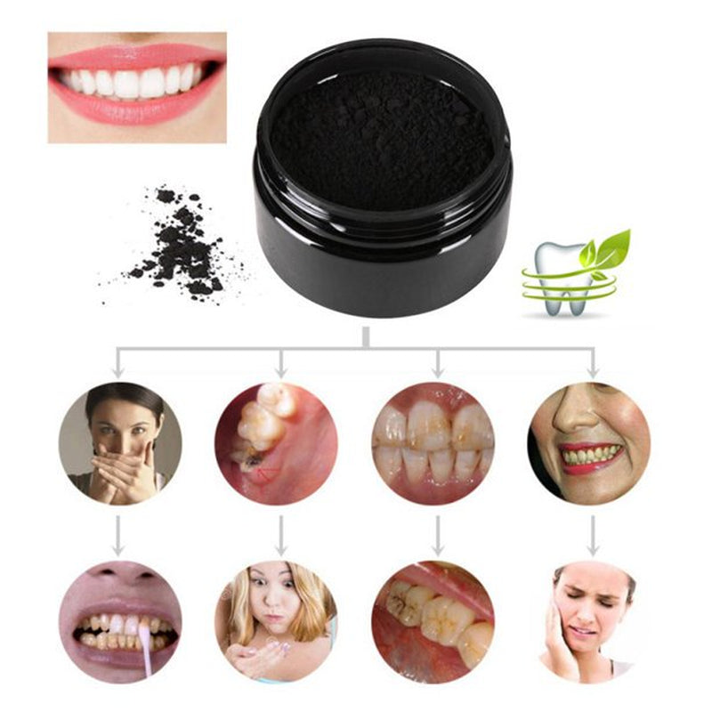 Charcoal Teeth Whitening Powder, Natural Activated Charcoal Coconut Shells - Safe Effective Tooth Whitener Solution