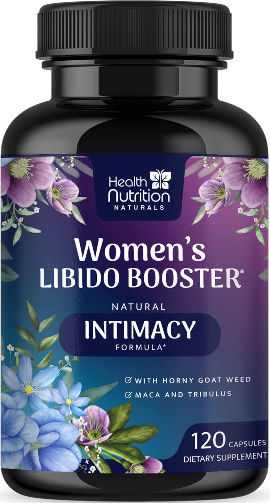 Libido Booster for Women - Female Libido Support Supplement - Women Vitamins Formula Supports Energy - Maca Root, Panax Ginseng, Tribulus Terrestris, Ashwagandha & More - 120 Veggie Capsules