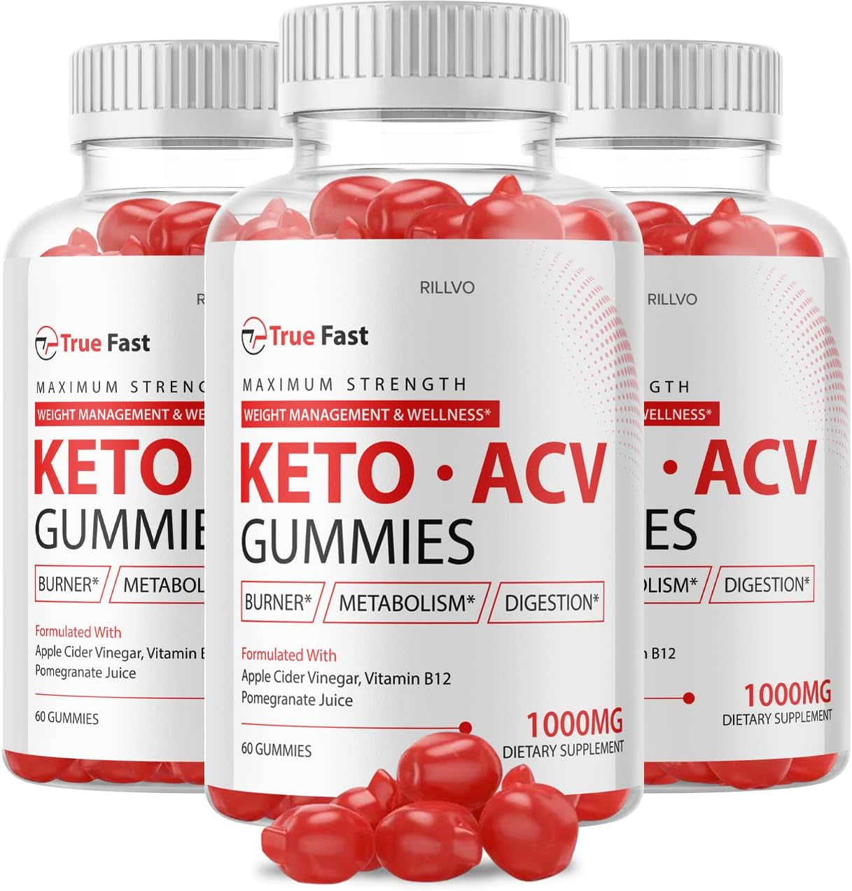 (3 Pack) True Fast Keto ACV Gummies True Fast Keto Advanced Formula Truefast Keto Gummies (180 Gummies)