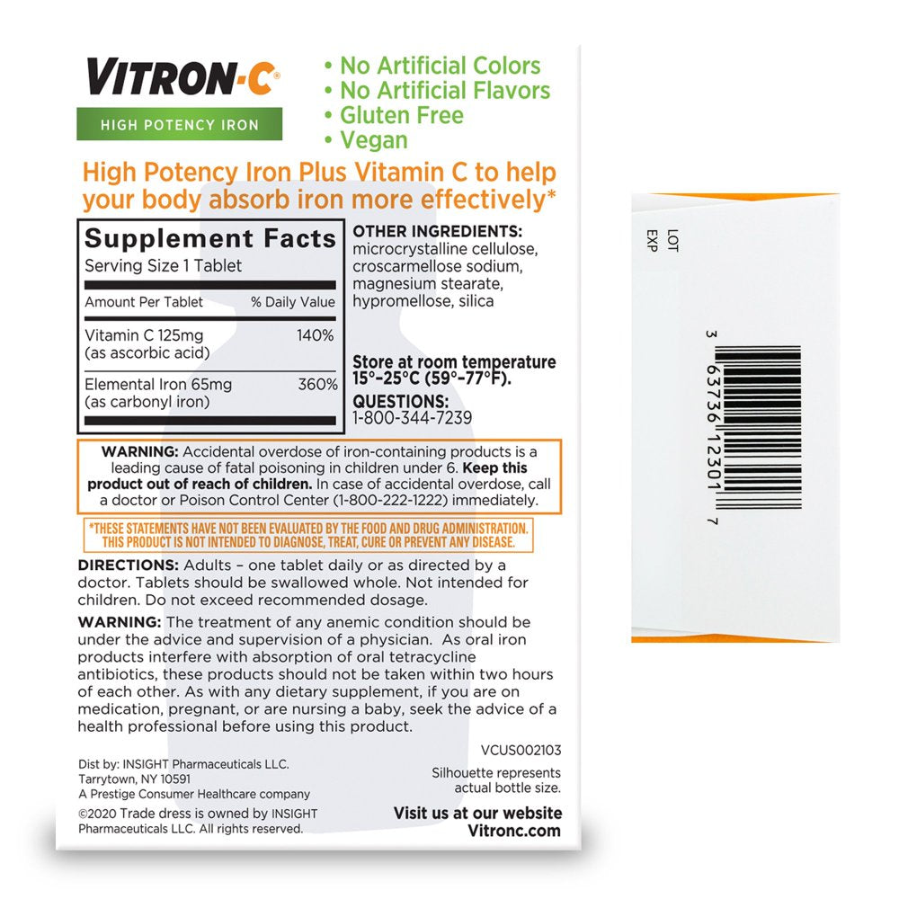 Vitron-C Coated Tablets 60 Tablets