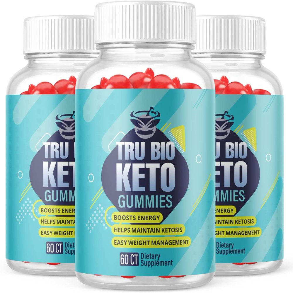 (3 Pack) Tru Bio Keto ACV Gummies - Supplement for Weight Loss - Energy & Focus Boosting Dietary Supplements for Weight Management & Metabolism - Fat Burn - 180 Gummies