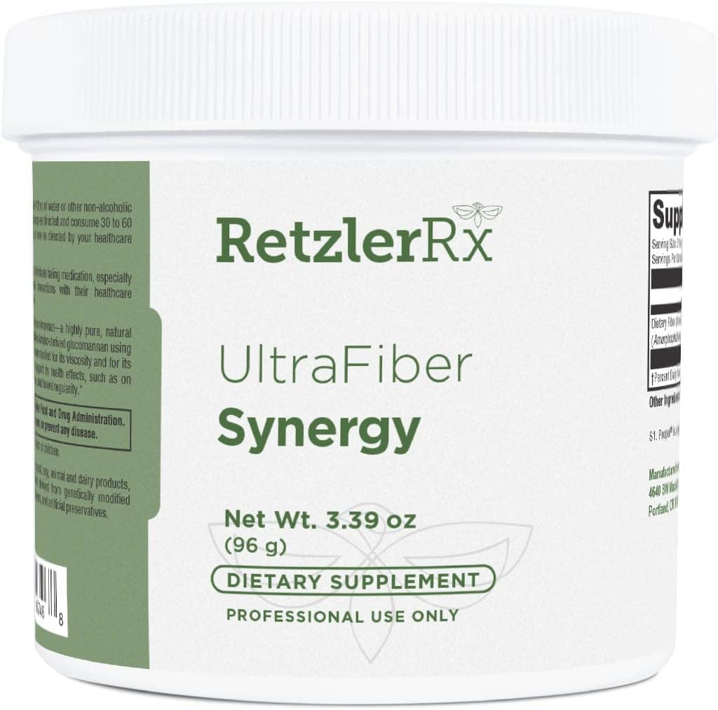 Ultra Fiber Lean Fiber Supplement by Retzlerrx - 100% Natural and Soluble Propolmannan Fiber - Supports Satiety, and Healthy Bowel Movements