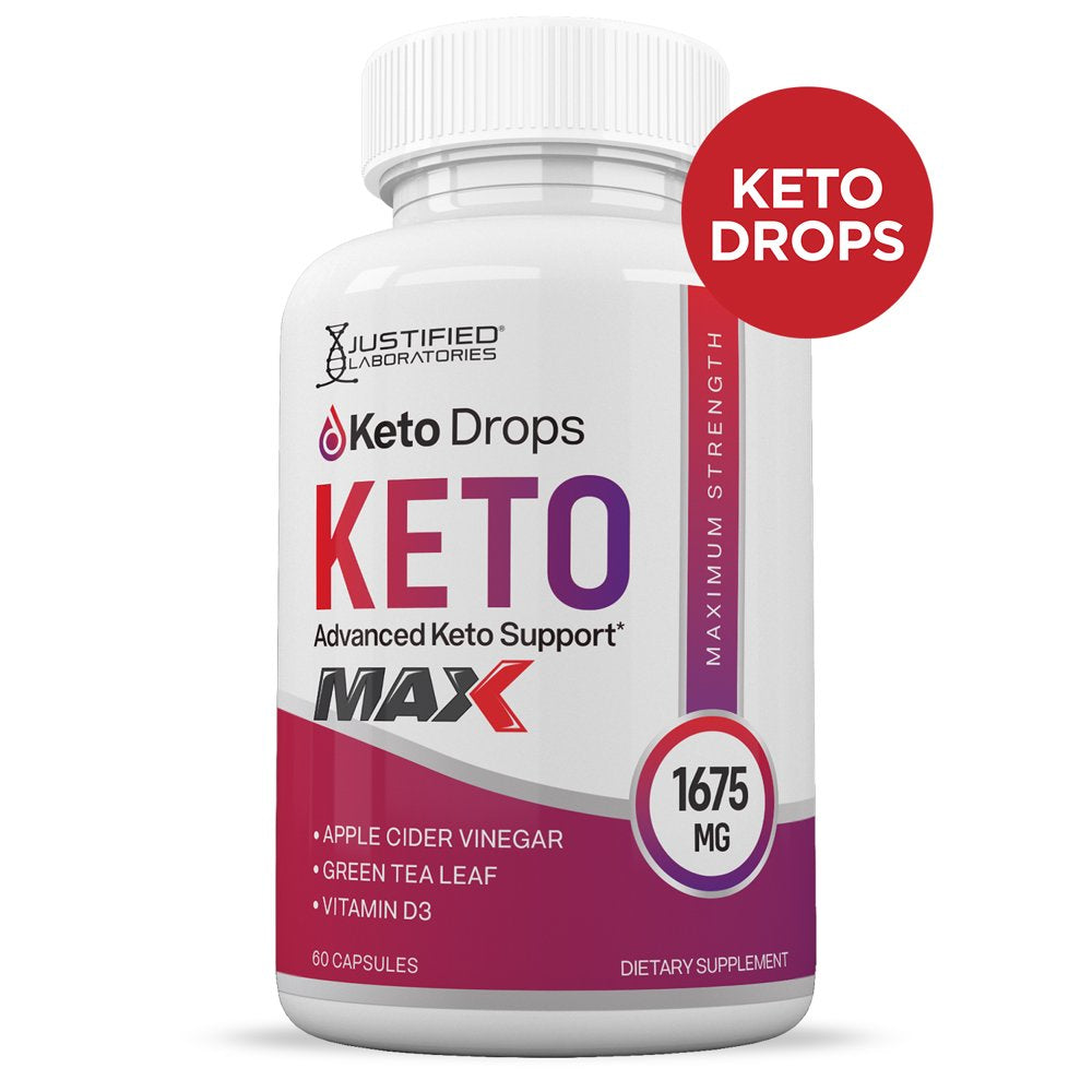 (3 Pack) Keto Drops Keto ACV MAX Pills 1675Mg Alternative to Gummies Dietary Supplement 180 Capsules