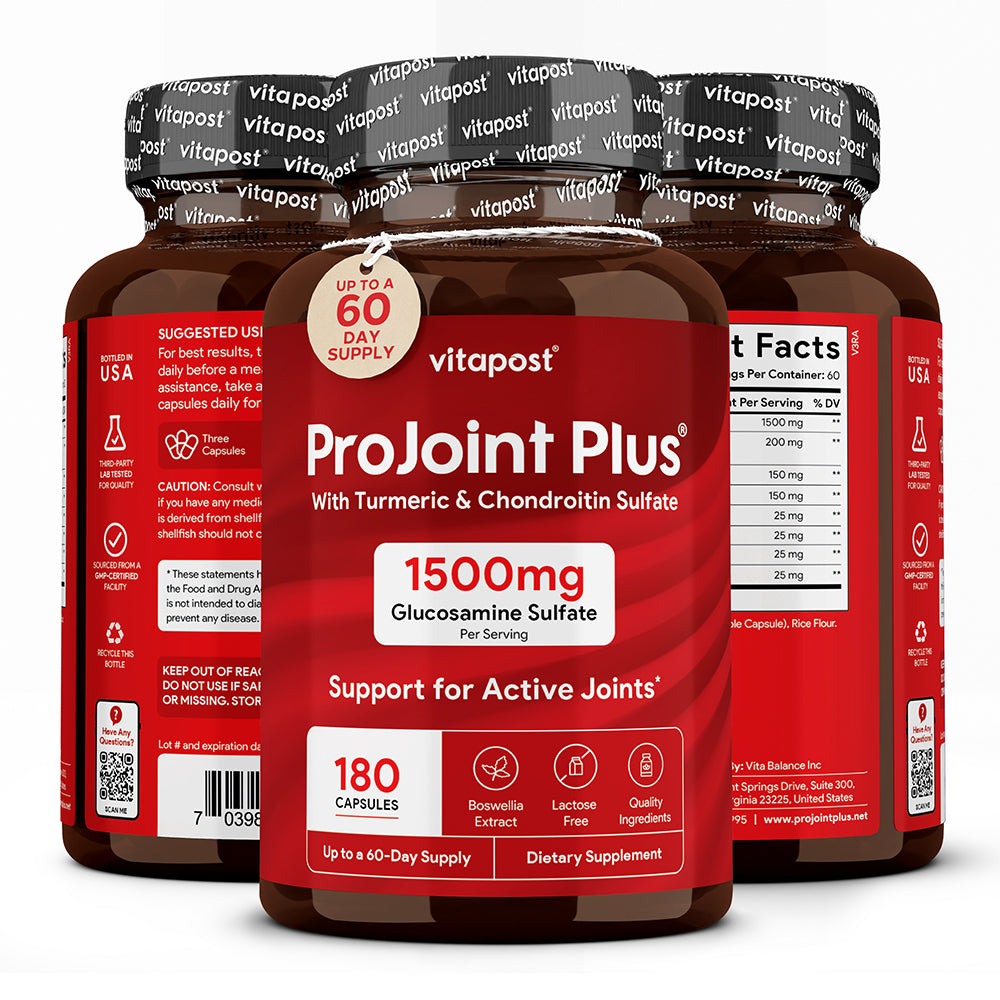 Vitapost Projoint plus Supplement Supports Joint and Cartilage Health - 60 Capsules