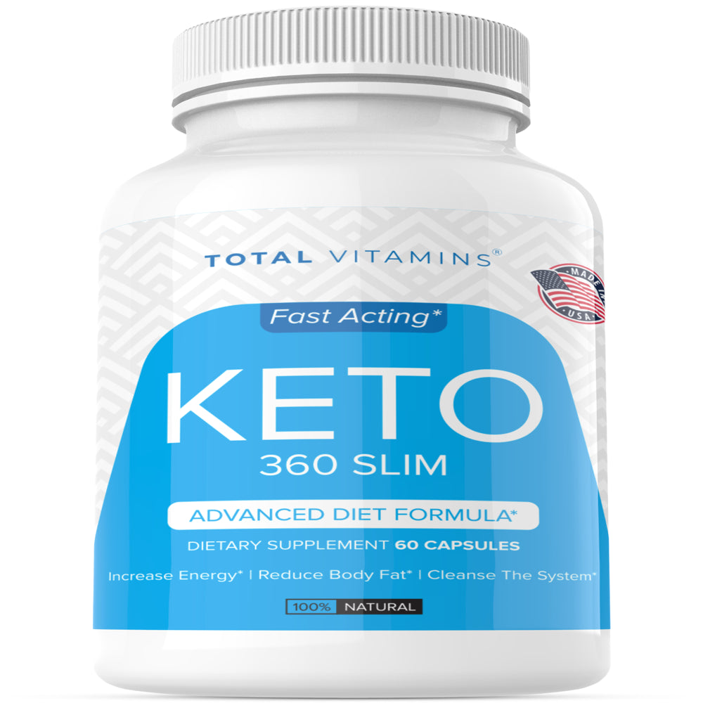 Keto 360 Slim Diet Pills Weight Loss Fat Burner Ultra Fast Pure Keto Boost Burn - 60 Capsules