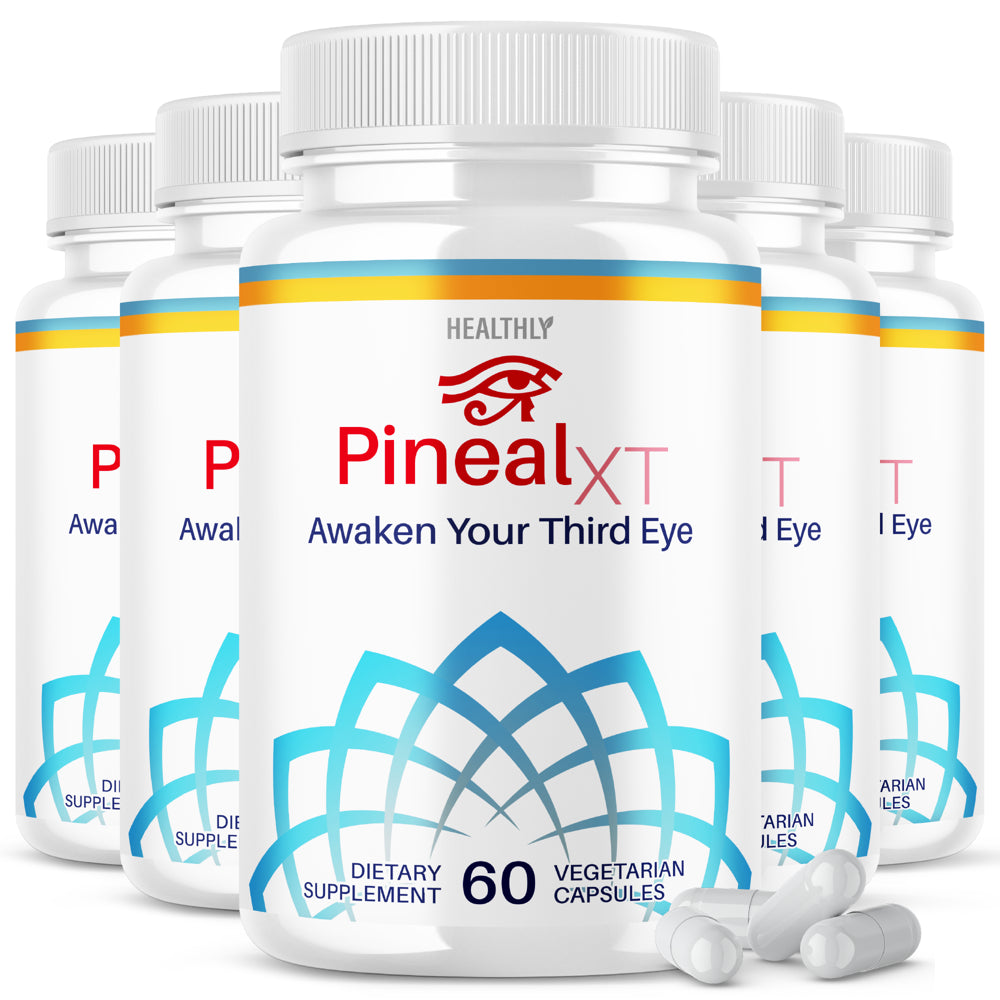 (5 Pack) Pineal XT Gold Official Formula Brain Pills Advanced Supplement Pineal Xt Awaken Your Third Eye Supplement (300 Capsules)