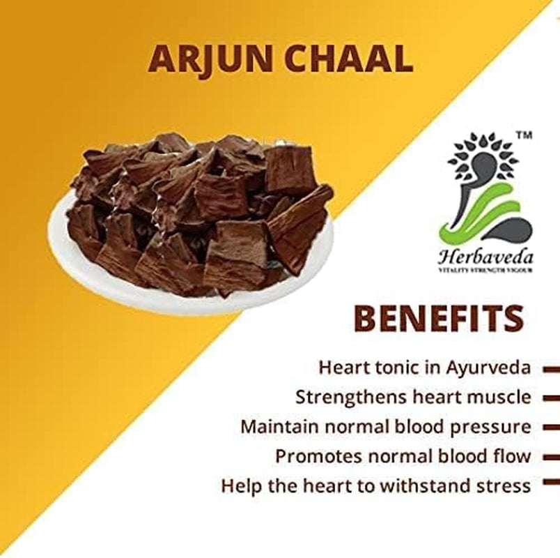 Metrol Herbaveda- Arjun Ki Chaal Powder ( 500 G) | Arjun Chaal | Arjun Bark | Terminalia Arjuna Dry - अर्जुन की छाल Arjuna Chaal