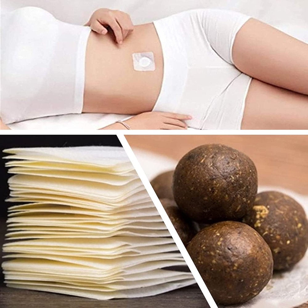 Fat Burning Patch Belly Patch Dampness-Evil Removal Improve Stomach Discomfort Chinese Slimming Patch Mugwort Navel Sticker New