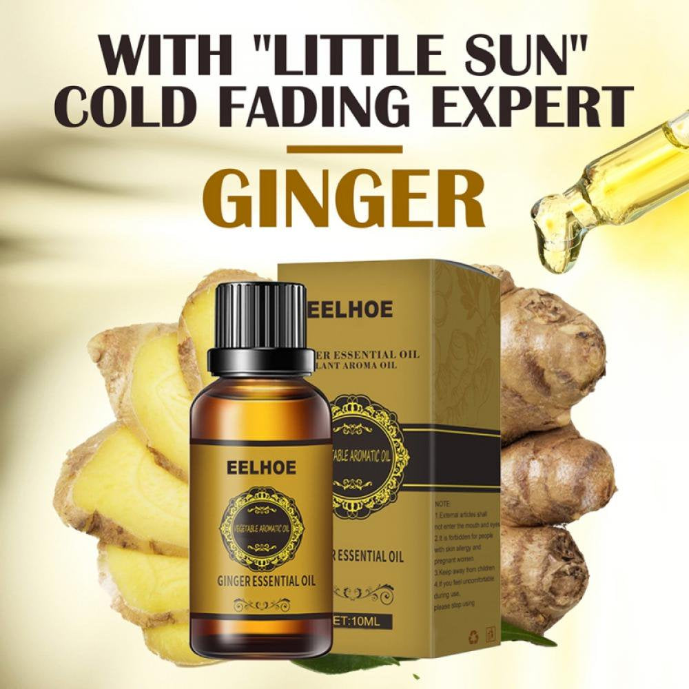 3PCS Belly Drainage Ginger Oil-Slimming Tummy Ginger Oil, Natural Therapy Lymphatic Drainage Ginger Oil, anti Aging Ginger Essential Oil Massage Oil, Wholesome Ginger Massage Oil