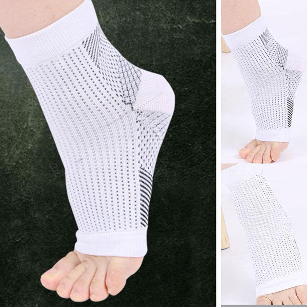 4 Pairs Neuropathy Socks for Women and Men - Soothe Relief Socks for Plantar Fasciitis - Ankle Compression Socks