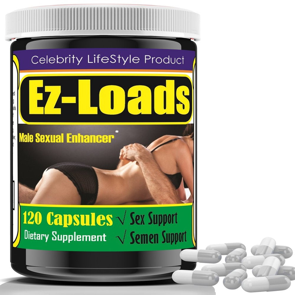 Ez Loads Testosterone Booster for Men, Male Enhancing Supplement 120 Count by Celebrity Lifestyle