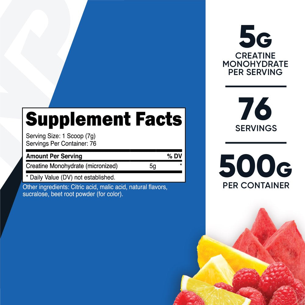 Nutricost Creatine Monohydrate Powder (500 Grams) (Fruit Punch) Supplement