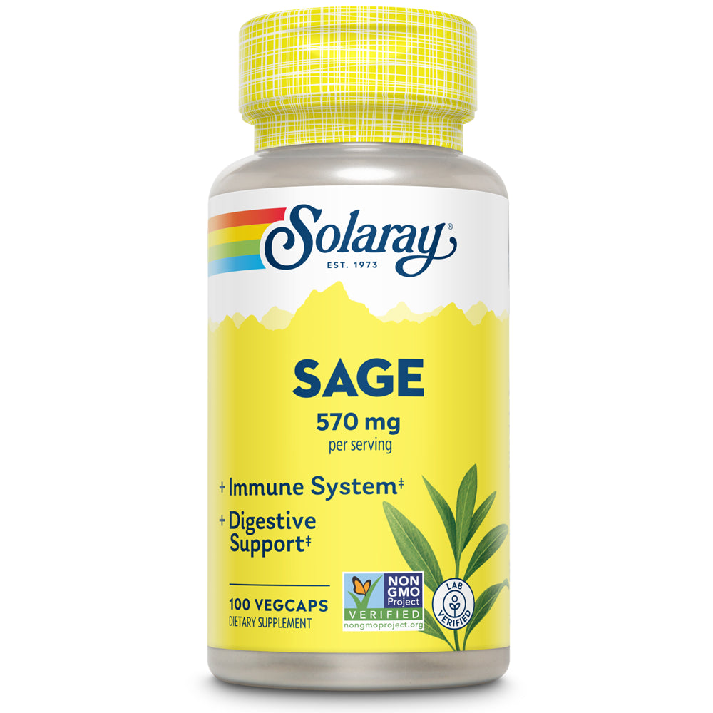Solaray Organically Grown Sage 100 Vegcap