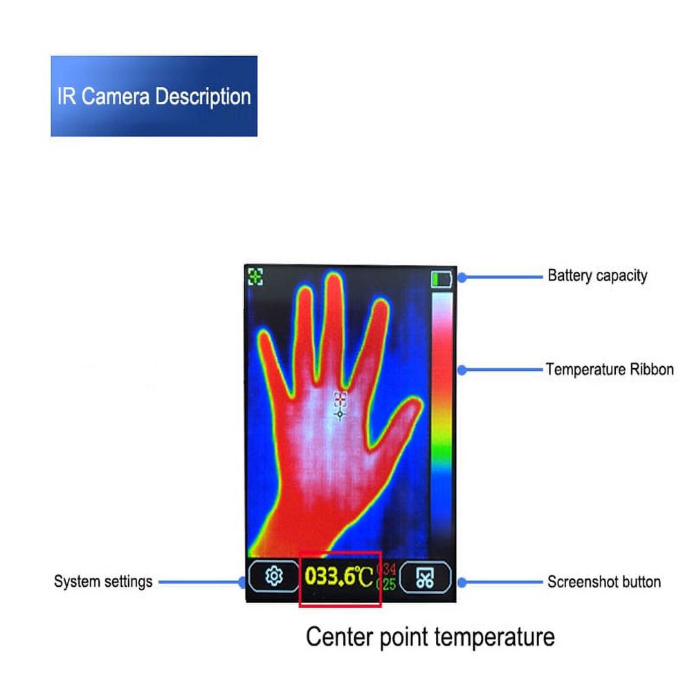 Diymore 2 in 1 Thermal Imager Multimeter 2.8'' Touch Screen IR Thermal Camera Multimeter