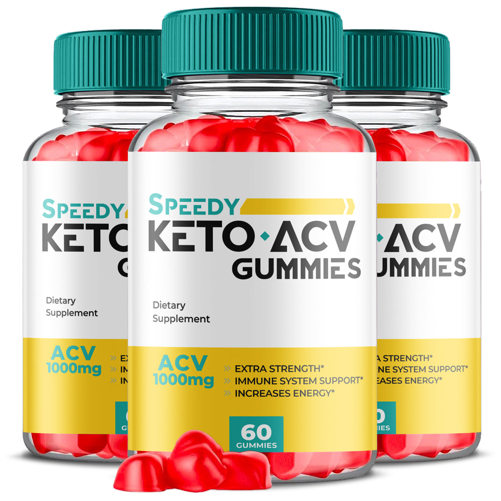 (3 Pack) Speedy Keto ACV Gummies - Supplement for Weight Loss - Energy & Focus Boosting Dietary Supplements for Weight Management & Metabolism - Fat Burn - 180 Gummies