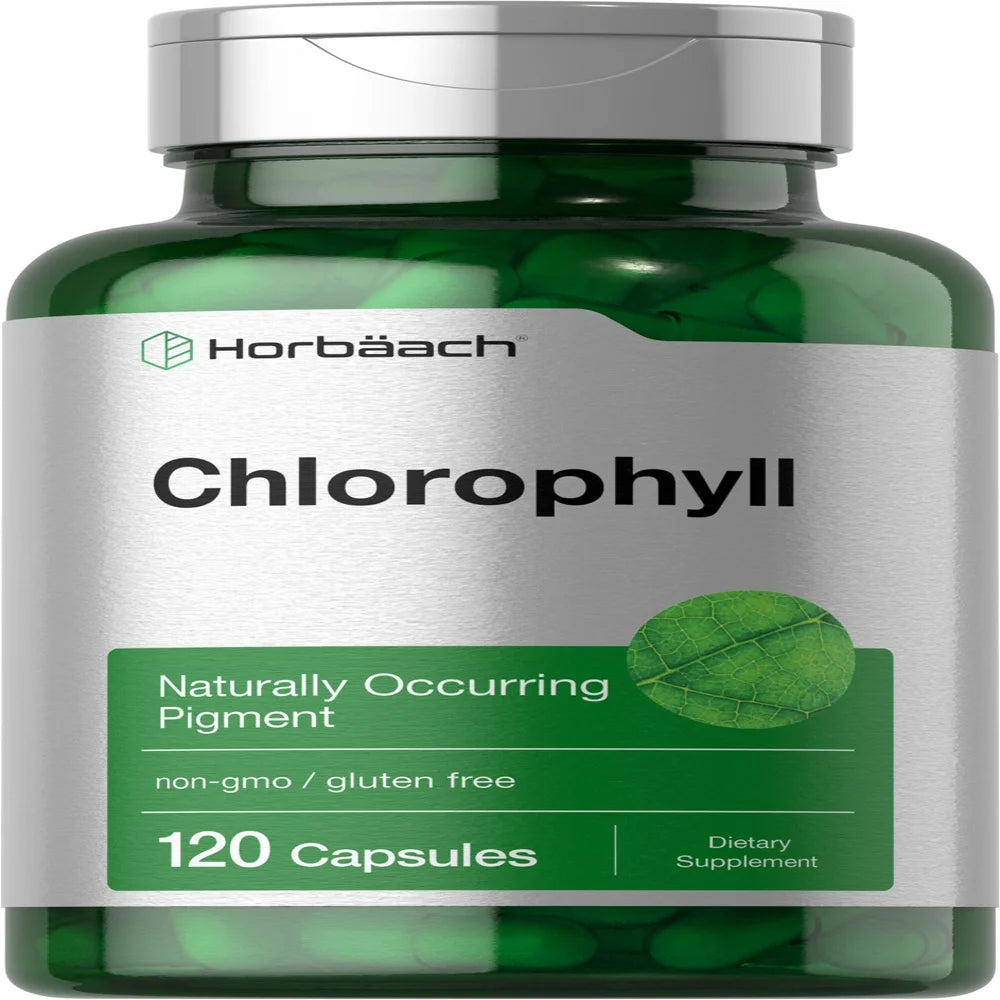Chlorophyll Capsules | 120 Count | Naturally-Occurring Pigment | by Horbaach