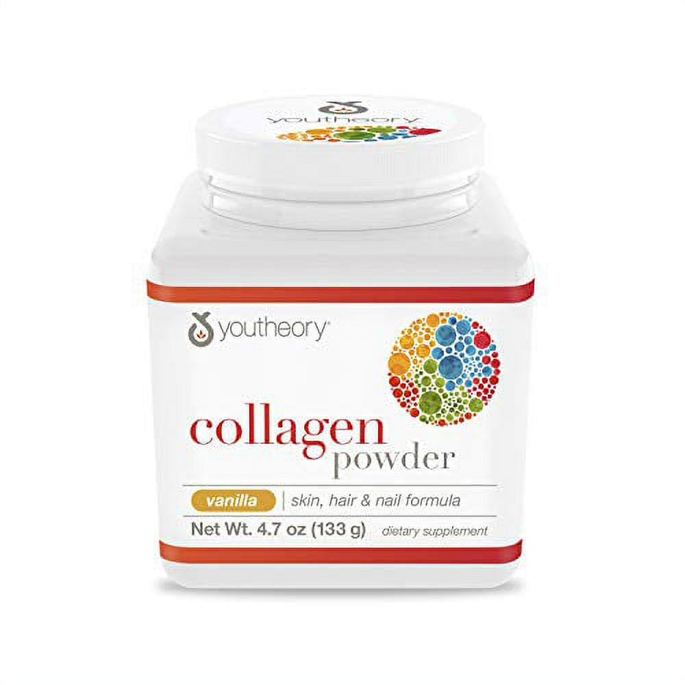 Youtheory Vanilla Collagen Powder, 4.7 Ounce (CP.00376.US)