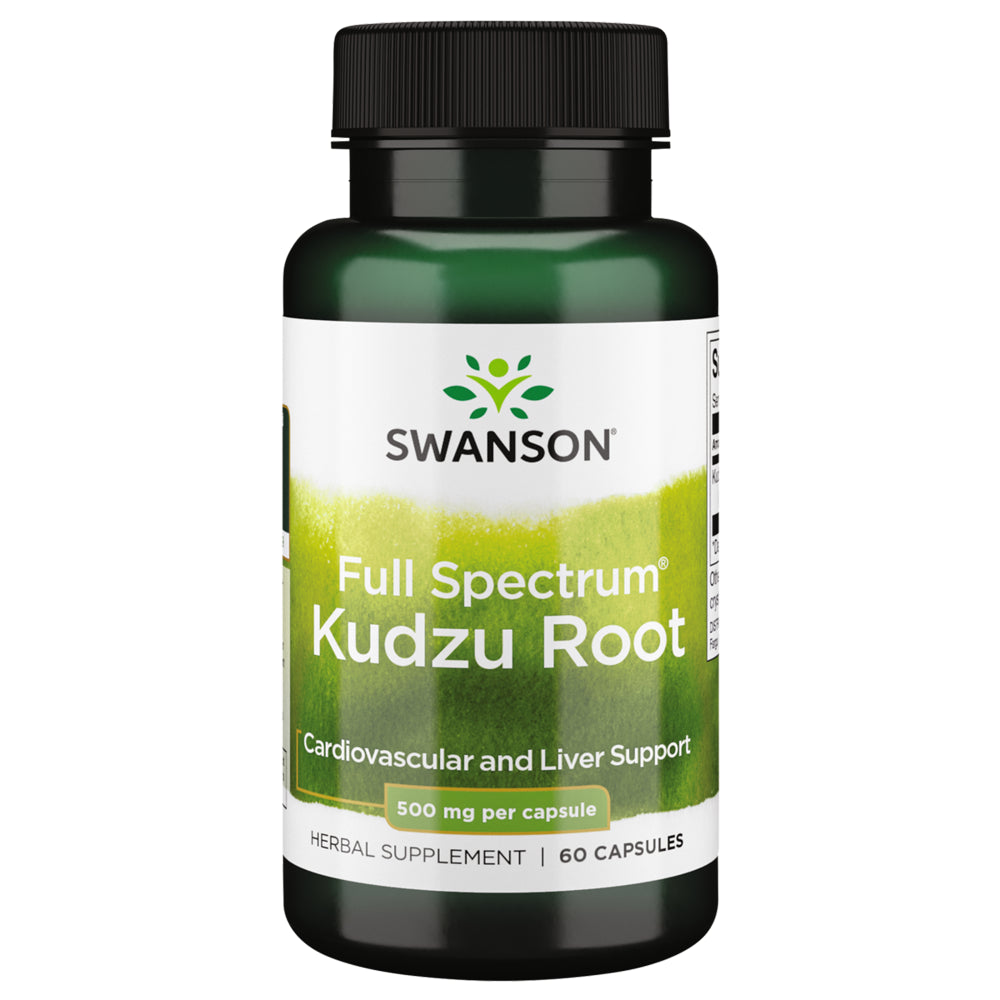 Swanson Kudzu Root Capsules, 500 Mg, 60 Count